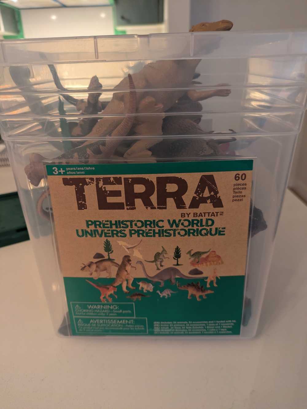 TERRA Prehistoric World Dinosaur Playset - Brown Dino Figures